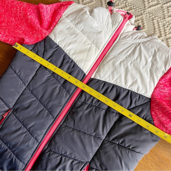 Superdry Team Fuji Hybrid Colour Block Zip Hoodie In Pink | Size 8 - Picture 11 of 14